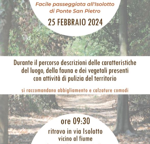 Immagine che raffigura PASSEGGIATA ALL'ISOLOTTO: LA LETTURA DEL PAESAGGIO INVERNALE IN ATTESA DELLA PRIMAVERA